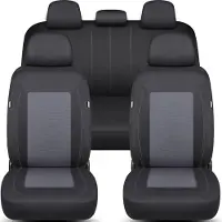 BREMER SITZBEZÜGE Schonbezüge-Komplettset für Mercedes CLS C218 Bj 2011-18 in Schwarz/Grau FT4