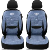 BREMER SITZBEZÜGE Schonbezüge Sitzbezüge für Fiat Panda Typ 169 Bj 2003-12 in Schwarz/Blau KT306