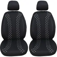 BREMER SITZBEZÜGE Schonbezüge Sitzbezüge für Hyundai H-1 2. Gen. Bj 2008-20 in Schwarz/Weiß N308