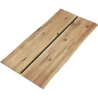 58 aufm Kessel Tischplatte Danilova 200x4x100 Massivholz Wildeiche geölt