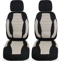BREMER SITZBEZÜGE Schonbezüge Sitzbezüge für Mercedes C-Klasse W205 S205 Bj 2014-21 in Schwarz/Beige KT105