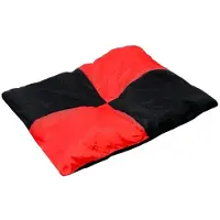 4myBaby GmbH Best For Pets Hundebett 124x95cm Schwarz-Rot mit Qualität Kiss Größe
