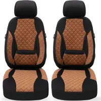 BREMER SITZBEZÜGE Schonbezüge Sitzbezüge für Dacia Dokker Bj 2012-22 in Schokobraun/Schwarz TK611