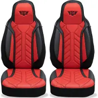 BREMER SITZBEZÜGE Schonbezüge Sitzbezüge für Toyota Land Cruiser J9 Bj 1996-02 in Schwarz/Rot DPL502