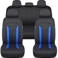 BREMER SITZBEZÜGE Schonbezüge-Komplettset für Hyundai Getz Bj 2002-08 in Schwarz/Blau FT1