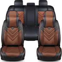 BREMER SITZBEZÜGE Mercedes Citan II Bj ab 2021 kompatible Schonbezüge in Schwarz/Braun FSL2