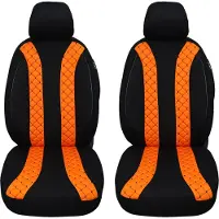 BREMER SITZBEZÜGE Schonbezüge Sitzbezüge für Toyota Proace Verso Kasten 2 Bj ab 2016 in Schwarz/Orange N305