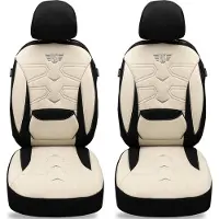 BREMER SITZBEZÜGE Schonbezüge Sitzbezüge für Audi A4 B8 Bj 2007-15 in Schwarz/Beige KT305