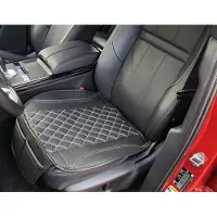BREMER SITZBEZÜGE 1 Sitzauflage für BMW 5er G30 & G31 in Schwarz/Weiße Naht (OT408)