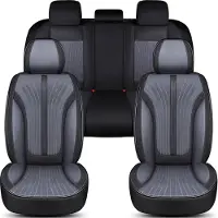 BREMER SITZBEZÜGE Premium Schonbezüge-Komplettset für VW T-Cross Bj ab 2019 in Schwarz/Grau FV1