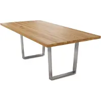 58 aufm Kessel Esstisch Daisey 8 200x77x100 Esszimmertisch Massivholz Wildeiche