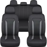 BREMER SITZBEZÜGE Schonbezüge-Komplettset für Nissan Leaf 1 Bj 2010-18 in Schwarz/Grau FT2