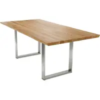 58 aufm Kessel Esstisch Daisie 5 200x74x100 Esszimmertisch Massivholz Wildeiche