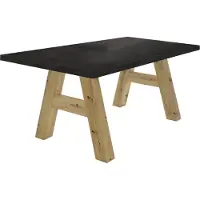 58 aufm Kessel Esszimmertisch Elia 2 200 x 100 x 75 Esstisch Asteiche/Schwarzstahl 13264-200