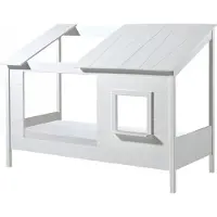 58 aufm Kessel Baumhaus Bett Katalyn 214x105x159 Kinderbett MDF+Massivholz Weiß