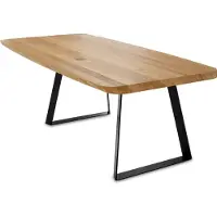 58 aufm Kessel Esstisch Danette 2 200x77x100 Esszimmertisch Massivholz Wildeiche