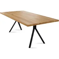 58 aufm Kessel Esstisch Daisey 10 160x77x90 Esszimmertisch Massivholz Wildeiche