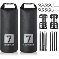 Fokelyi 3L/7L Fahrradgabeltasche, wasserdicht, mit Rollverschluss, Trockentasche, Fahrradgabeltasche, Fahrradtasche, Fahrradtasche