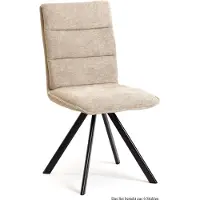 58 aufm Kessel Esszimmerstuhl (6er-Set) Debbi 47x92x60 Schwarz/Natur