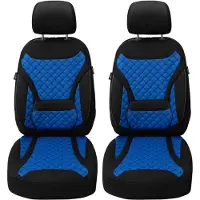 BREMER SITZBEZÜGE Schonbezüge Sitzbezüge für VW Golf 6 Bj 2008-13 in Schwarz/Blau ZM6