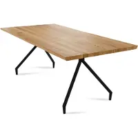 58 aufm Kessel Esstisch Daisie 7 220x76x100 Esszimmertisch Massivholz Wildeiche