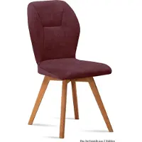 58 aufm Kessel Esszimmerstuhl (2er-Set) Donia 51x92x60 Eiche geölt/Marsala