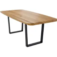 58 aufm Kessel Esstisch Danette 6 180x77x90 Esszimmertisch Massivholz Wildeiche