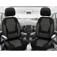 BREMER SITZBEZÜGE Schonbezüge Sitzbezüge für Fiat Ducato III Bj ab 2006 in Schwarz 4K34