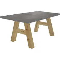 58 aufm Kessel Esszimmertisch Elia 2 160 x 90 x 75 Esstisch Asteiche/Graphit 13263-160