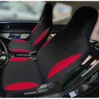 BREMER SITZBEZÜGE Smart Fortwo Forfour 453 Bj ab 2014 kompatible Schonbezüge in Schwarz/Rot P102