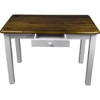 Magnetic Mobel Esstisch mit Schublade Küchentisch Tisch Restaurant Massiv Holz Kiefer (60x90, Eiche)