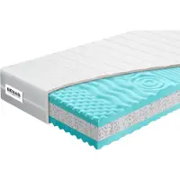 Benab Schaum Matratze Dream Hard 14 Matratze 90 x 195 cm H4 / H5 hart 14 cm hohe Schaum Matratzen, POE, PUR, Knoben, 7 Zonen