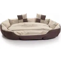 ESTEXO Hundebett Hundekissen Hundekorb 85x70x20 cm Haustierbett Hundesofa Dunkelbraun