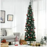Xdovet Weihnachtsbaum künstliche, Künstliche Tanne Christbaum, inkl Ständer Weihnachtsstern 2,1 m, Grün