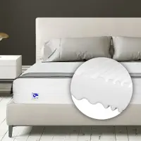 TULENA Ortho-Matratze 100x200 cm 16 cm hoch mit waschbarem Bezug - Orthopädische Unterstützung mittelfest H3