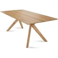 58 aufm Kessel Esstisch Dagmar 1 180x76x90 Esszimmertisch Massivholz Wildeiche