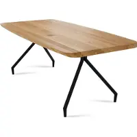 58 aufm Kessel Esstisch Danette 7 180x76x90 Esszimmertisch Massivholz Wildeiche