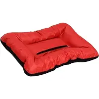 4myBaby GmbH Best For Pets Orthopädisches Hundebett 70x60cm mit Qualität Bello Rot-Schwarz Große Hundekissen Ortho-Medic VISCO Kissen