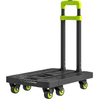HOMCOM Sackkarre klappbar Metall Transportkarre mit Räder verstellbarem Griff