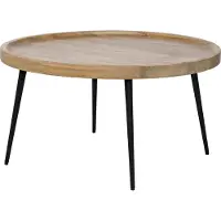 Home24 Couchtisch - Mango / Schwarz