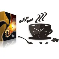 ModernClock , Küchenuhr, Uhrentasse, Wanduhr, wanduhr, braun, 64cm x 43cm, DIY