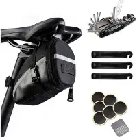 Odsellingaaa Fahrradwerkzeugset 16 in 1 Fahrrad Multitools Reparatur Werkzeug-Set Mit Fahrradtasche