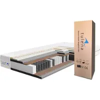 TULENA NOX Matratze 90 x 190 cm mit Taschenfederkern, Federkernmatratze hart - Comfort Plus, H4 / H5