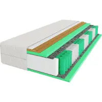 Adams Group Matratze 90x200 cm Elite Rest Premium 7 Zonen H3 H4 Taschenfederkern Kokosmatte Höhe 24 cm