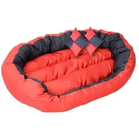 4myBaby GmbH Best For Pets Orthopädisches Hundebett 150x120xcm mit Qualität Deluxe Chilli 5 Große Hundekissen Ortho-Medic VISCO Kissen