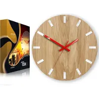ModernClock , Eichenholz Uhr, wanduhr holz, wanduhr, Simple 33cm