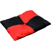 4myBaby GmbH Best For Pets Orthopädisches Hundebett 84x65cm Schwarz-Rot mit Qualität Kiss VISCO