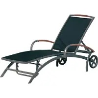 Inko Sonnenliege Frisco Alu/Textilen Rollliege 183x71x34cm 3 Farben zur Auswahl