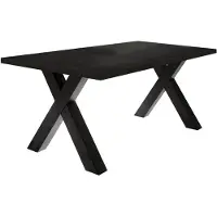 58 aufm Kessel Esstisch ausziehbar Eike 7 160 x 90 x 75 Esszimmertisch Schwarzstahl 13439-160