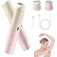 Kuny Bikini-Trimmer für Damen, 2025 Neu Gesichtshaarentferner für Frauen, 2-In-1 Elektrischer Rasierer Damen Intimbereich Intimrasierer für Frauen Rasierer
